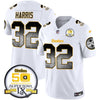 Steelers Arch Smoke 50th Anniversary Of Super Bowl IX Patch Vapor Limited Jersey - All Stitched