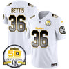 Steelers Arch Smoke 50th Anniversary Of Super Bowl IX Patch Vapor Limited Jersey - All Stitched