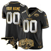 Buccaneers 2024 NFC South Division Champions Patch Gold Vapor Limited Custom Jersey - All Stitched