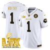 Chiefs Super Bowl LIX Patch Gold Vapor Limited Jersey - All Stitched