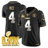 Chiefs Super Bowl LIX Patch Gold Vapor Limited Jersey - All Stitched