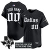 Dallas Cowboys 'Gothic Lone Star Edition' Vapor Baseball Custom Jersey - All Stitched