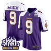 Minnesota Vikings King Of The North Patch Throwback Game Jersey - All Stitched
