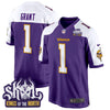 Minnesota Vikings King Of The North Patch Throwback Game Jersey - All Stitched