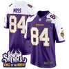 Minnesota Vikings King Of The North Patch Throwback Game Jersey - All Stitched