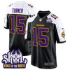 Minnesota Vikings King Of The North Patch Throwback Game Jersey - All Stitched