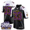 Minnesota Vikings King Of The North Patch Throwback Game Jersey - All Stitched