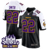Minnesota Vikings King Of The North Patch Throwback Game Jersey - All Stitched
