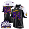 Minnesota Vikings King Of The North Patch Throwback Game Jersey - All Stitched