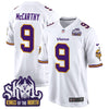 Minnesota Vikings King Of The North Patch Throwback Game Jersey - All Stitched