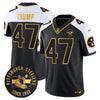 Pittsburgh Steelers Throwback 1933 Patch Gold Vapor Limited Jersey - All Stitched