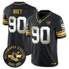 Pittsburgh Steelers Throwback 1933 Patch Gold Vapor Limited Jersey - All Stitched
