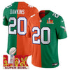 Split Philadelphia Eagles Super Bowl LIX & College Football Vapor Limited Jersey - All Stitched