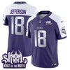 Minnesota Vikings 2025 Winter Warrior Skol Patch Vapor Limited Jersey - All Stitched