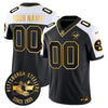 Pittsburgh Steelers Throwback 1933 Patch Gold Vapor Limited Custom Jersey - All Stitched
