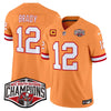 Tampa Bay Buccaneers Creamsicle 2024 NFC South Division Champions Patch Vapor Limited Jersey - All Stitched