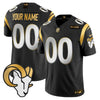Los Angeles Rams 2024 Gold Vapor Limited Custom Jersey - All Stitched