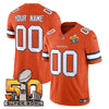 Denver Broncos Super Bowl 50 Patch Vapor Limited Custom Jersey - All Stitched