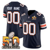 Denver Broncos Super Bowl 50 Patch Vapor Limited Custom Jersey - All Stitched
