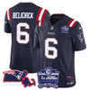 Patriots Bill Belichick 6x Champions Patch Vapor Jersey - All Stitched