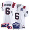 Patriots Bill Belichick 6x Champions Patch Vapor Jersey - All Stitched