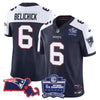 Patriots Bill Belichick 6x Champions Patch Vapor Jersey - All Stitched