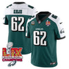 Philadelphia Eagles Super Bowl LIX Champions Gold Vapor Limited Jersey - All Stitched