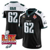 Philadelphia Eagles Super Bowl LIX Champions Gold Vapor Limited Jersey - All Stitched