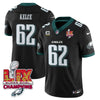 Philadelphia Eagles Super Bowl LIX Champions Gold Vapor Limited Jersey - All Stitched
