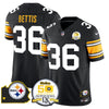 Steelers 50th Anniversary Of Super Bowl IX & Map Patch Vapor Limited Jersey - All Stitched