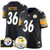 Steelers 50th Anniversary Of Super Bowl IX & Map Patch Vapor Limited Jersey - All Stitched