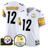 Steelers 50th Anniversary Of Super Bowl IX & Map Patch Vapor Limited Jersey - All Stitched