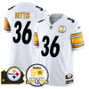 Steelers 50th Anniversary Of Super Bowl IX & Map Patch Vapor Limited Jersey - All Stitched