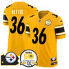 Steelers 50th Anniversary Of Super Bowl IX & Map Patch Vapor Limited Jersey - All Stitched