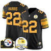Steelers 50th Anniversary Of Super Bowl IX & Map Patch Vapor Limited Jersey - All Stitched