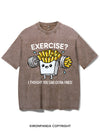EXERCISE I THOUGHT YOU SAID EXTRA FRIES VINTAGE GYM SHIRT