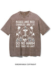 ROSES ARE RED CANDLES ARE LIT DO NO HARM BUT TAKE NO SHIT VINTAGE GYM SHIRT