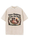 THICC HAPPENS. TAKE THE DAY. VINTAGE GYM SHIRT