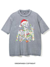 SKELETON WITH CHRISTMAS LIGHTS VINTAGE GYM SHIRT