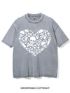SKELETON HEART VINTAGE GYM SHIRT