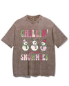 CHILLIN' WITH MY SNOWMIES VINTAGE GYM SHIRT