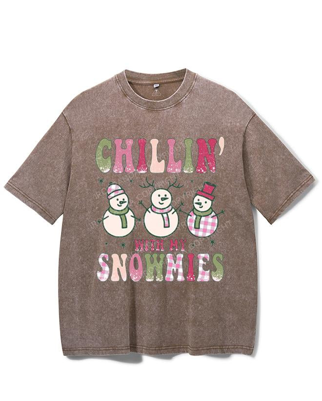 CHILLIN' WITH MY SNOWMIES VINTAGE GYM SHIRT