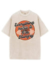 EVERYTHING HURTS & I'M HUNGRY VINTAGE GYM SHIRT
