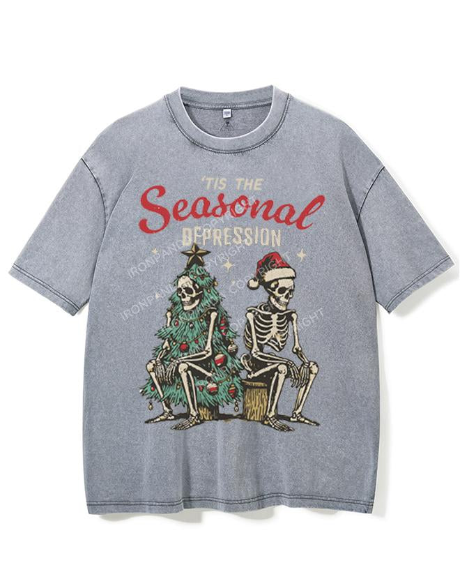 TIS THE SEASONAL DEPRESSION VINTAGE GYM SHIRT