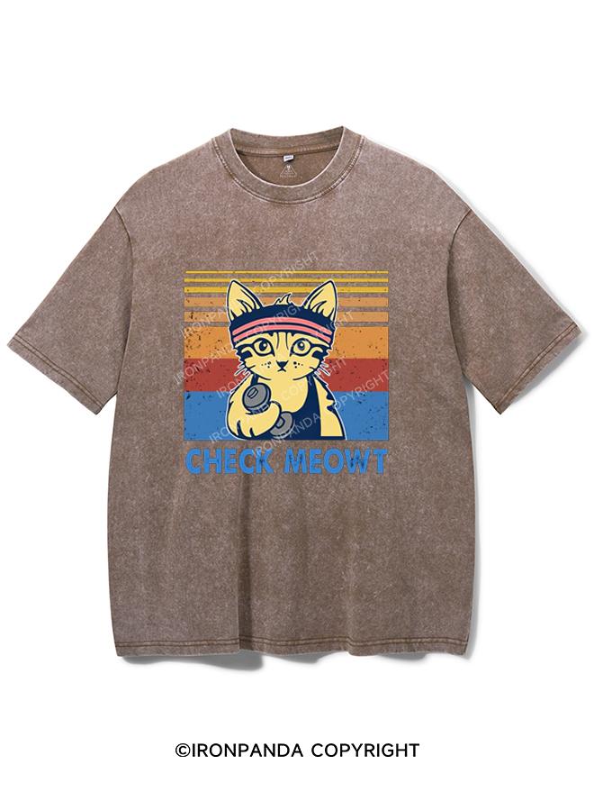 CHECK MEOWT VINTAGE GYM SHIRT