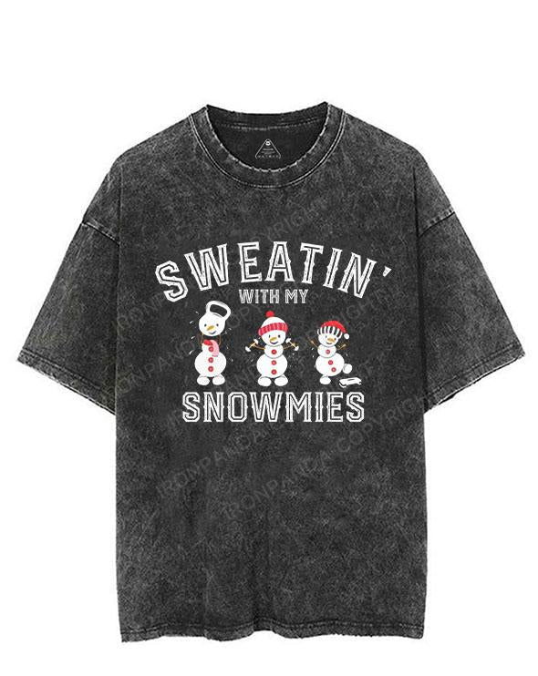 Sweatin with my Snowmies VINTAGE GYM SHIRT