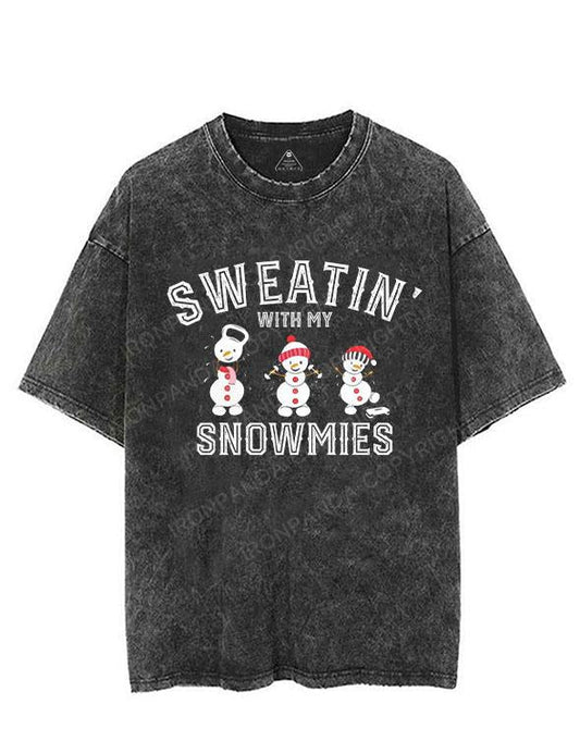 Sweatin with my Snowmies VINTAGE GYM SHIRT