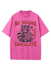 NO DATE NO DRAMA JUST CHOCOLATE VINTAGE GYM SHIRT