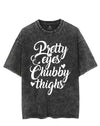 PRETTY EYES CHUBBY THIGHS VINTAGE GYM SHIRT