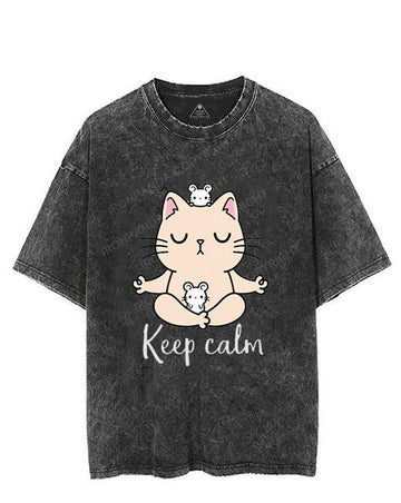 Keep Calm VINTAGE GYM SHIRT